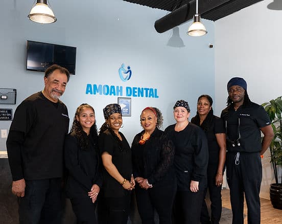 Amoah Dental team in the office